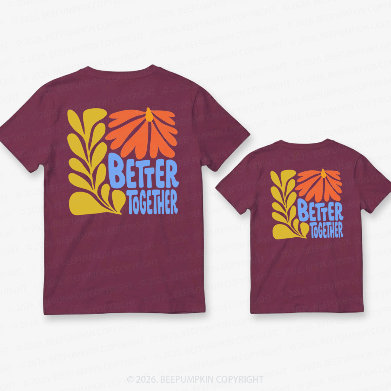 Better Together Retro Dad&Me Matching Shirts
