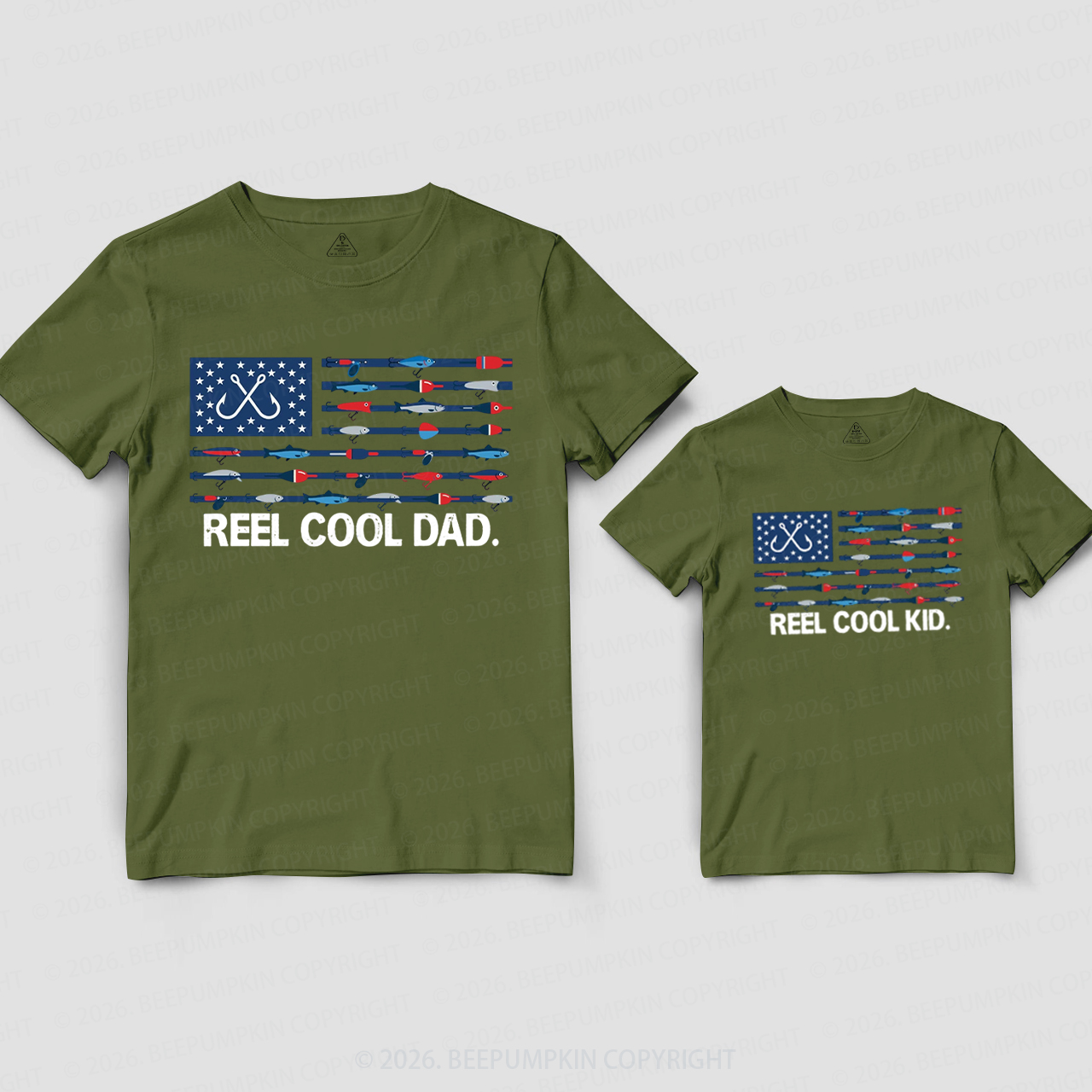 Reel Cool Fishing Dad&Me Matching Shirts