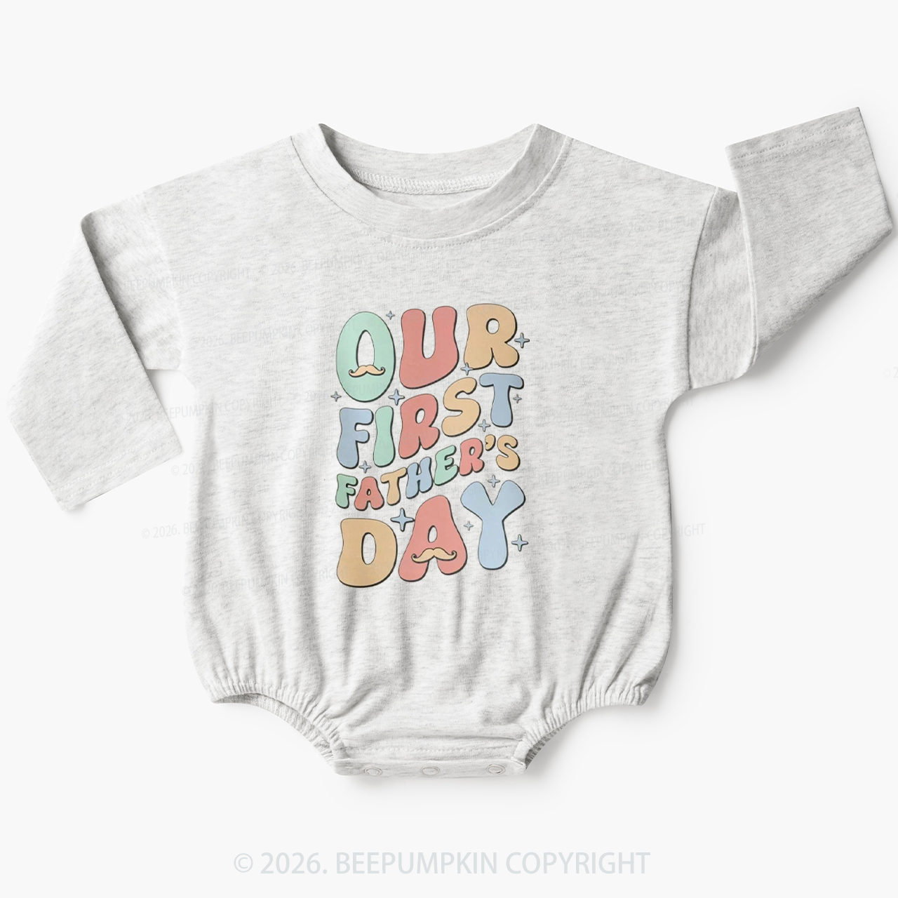 Our First Father's Day Baby Bubble Romper