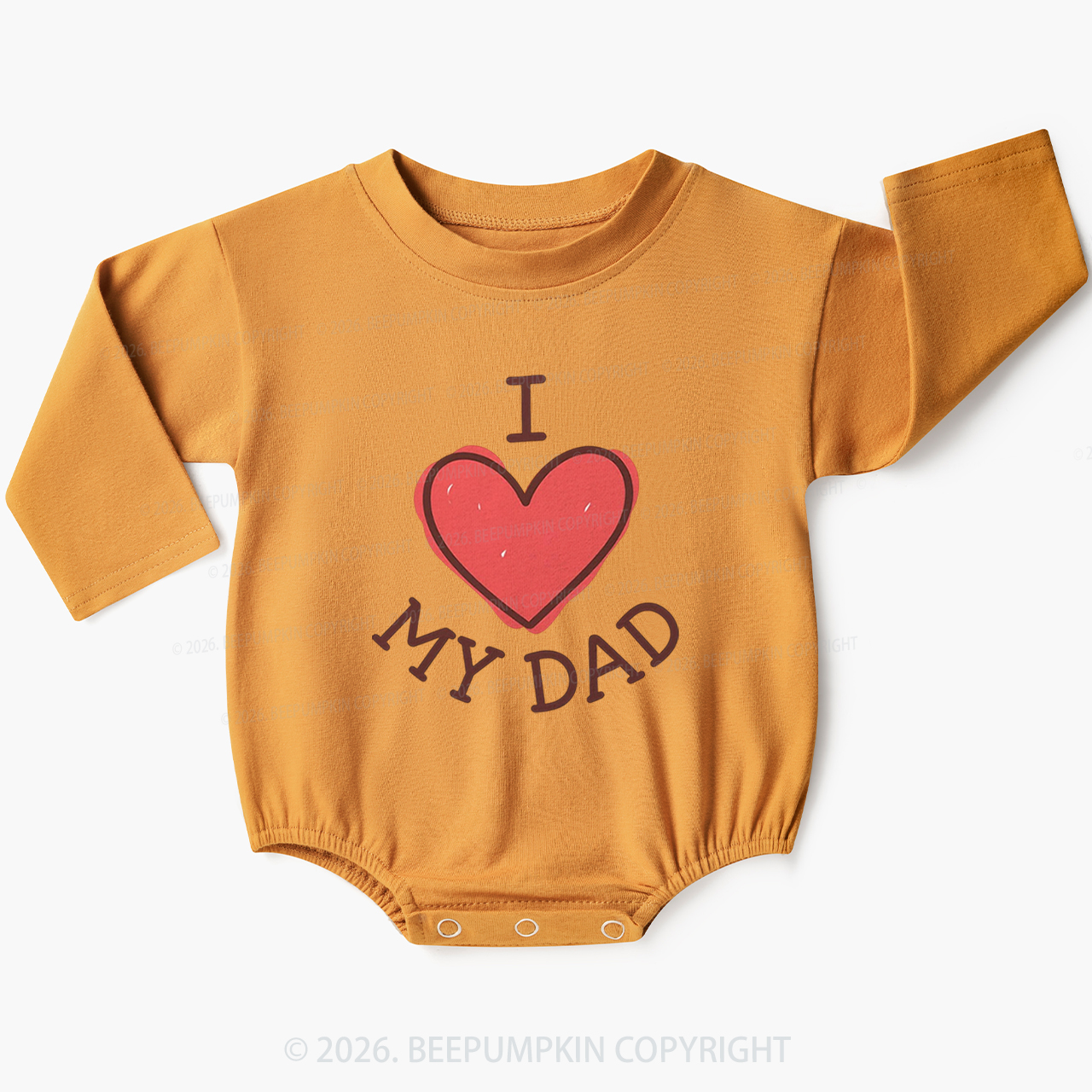 Sweet I Love My Dad Baby Bubble Romper