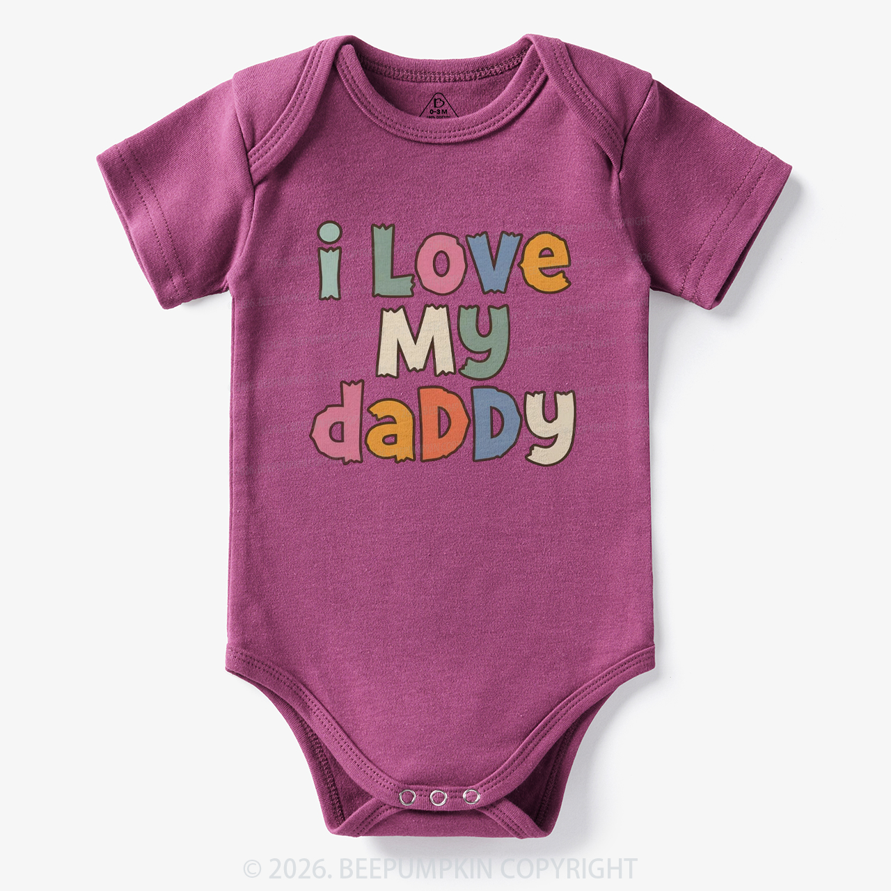 I Love My Daddy Cute Father's Day Bodysuit