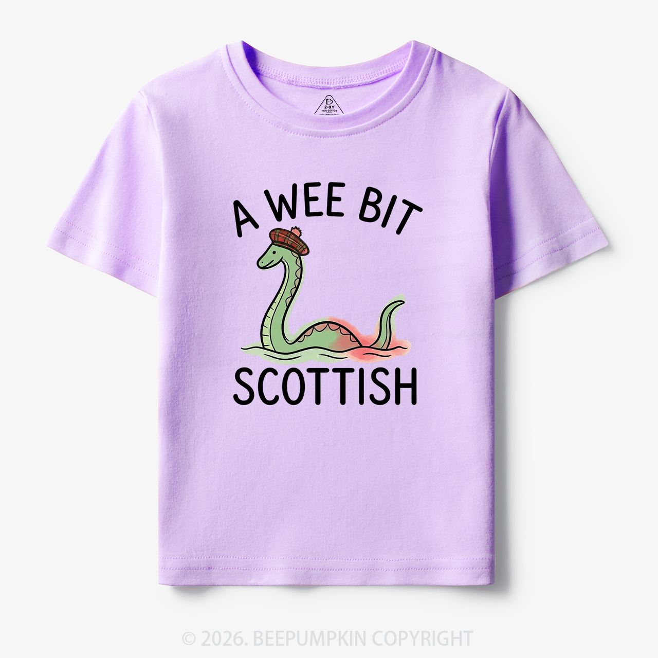 A Wee Bit Scottish Funny Loch Ness Monster Toddler&Kid's Tees