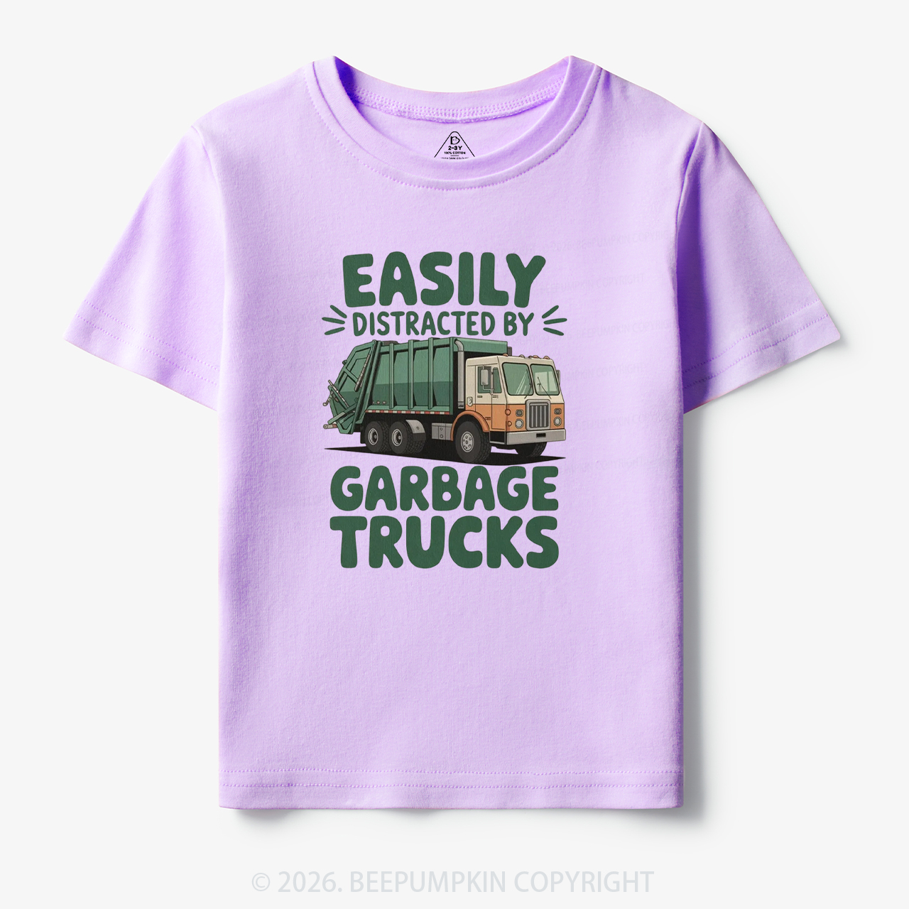 Easily Distracted by Garbage Trucks Toddler&Kid's Tees