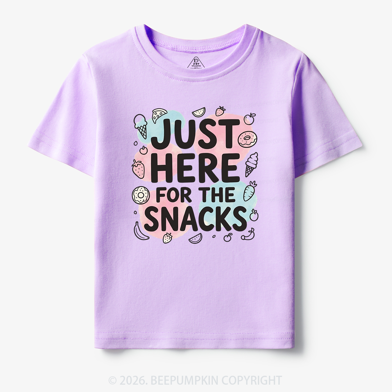 Just Here for the Snacks Funny Toddler&Kid's Tees