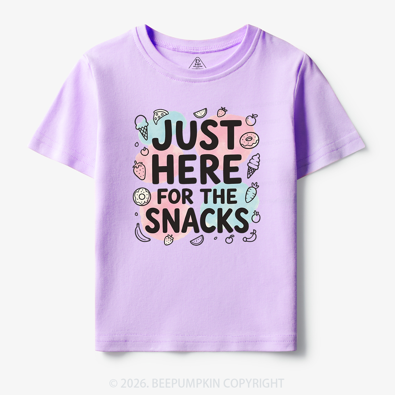 Just Here for the Snacks Funny Toddler&Kid's Tees