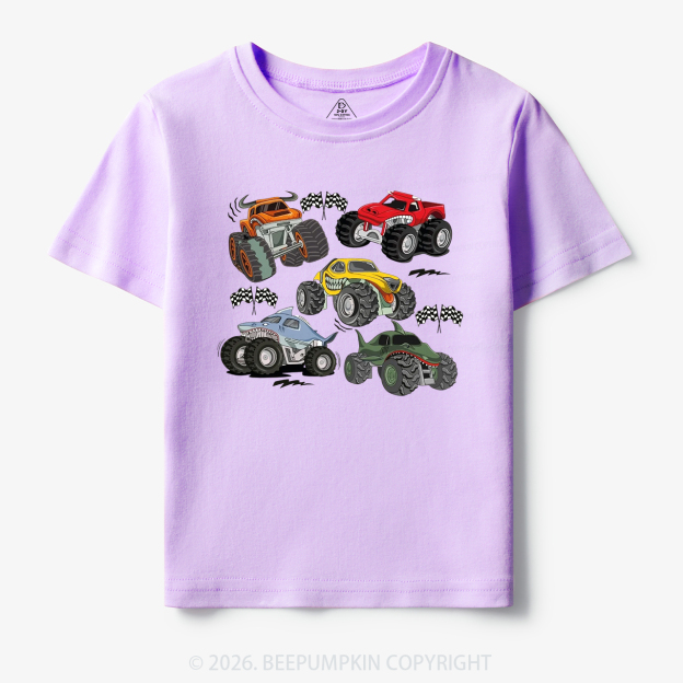 Monster Trucks Race Toddler&Kid's Tees