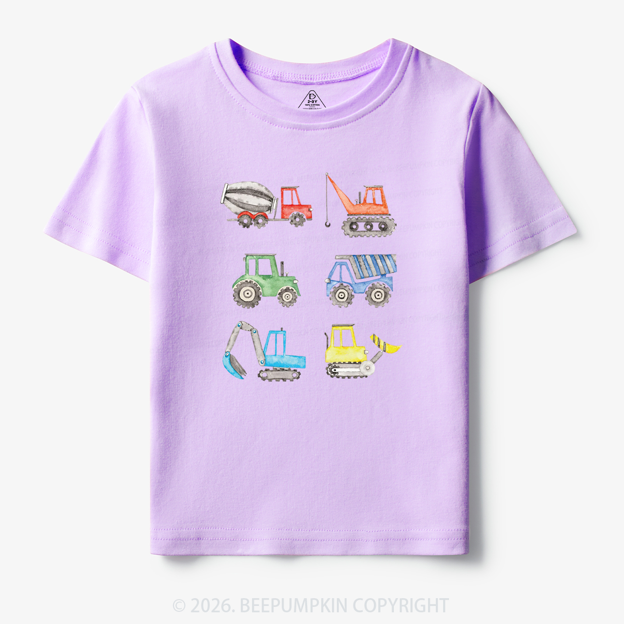 Truck Construction Excavator Toddler&Kid's Tees
