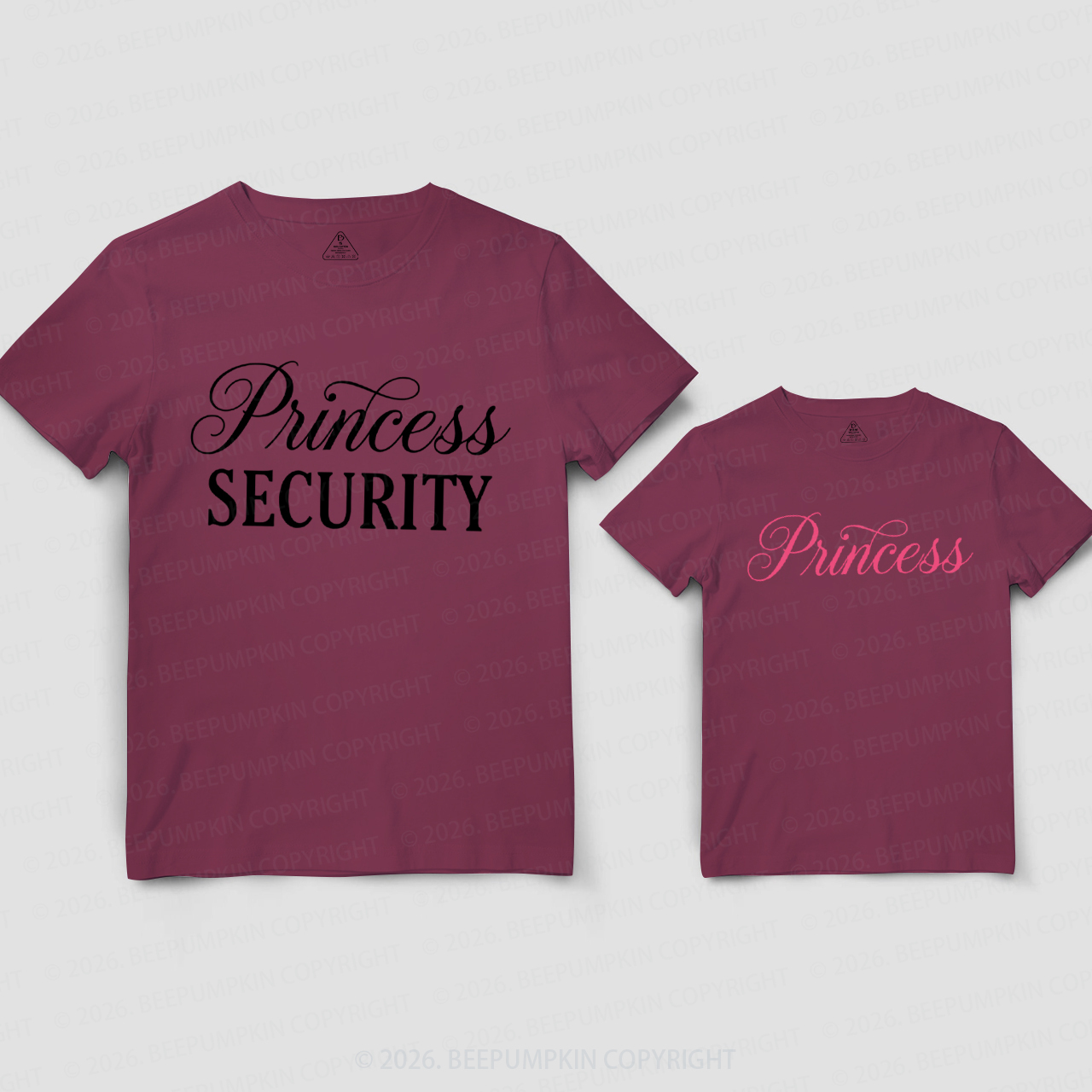 Princess Security and Princess Dad&Me Matching Shirts