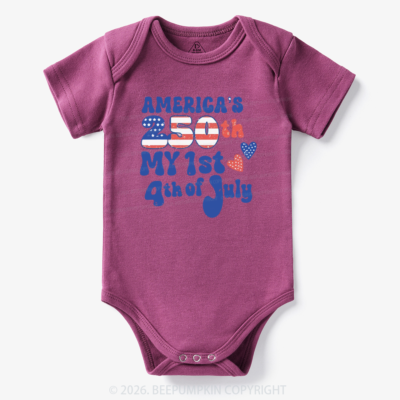 My First 4th of July America 250th Bodysuit