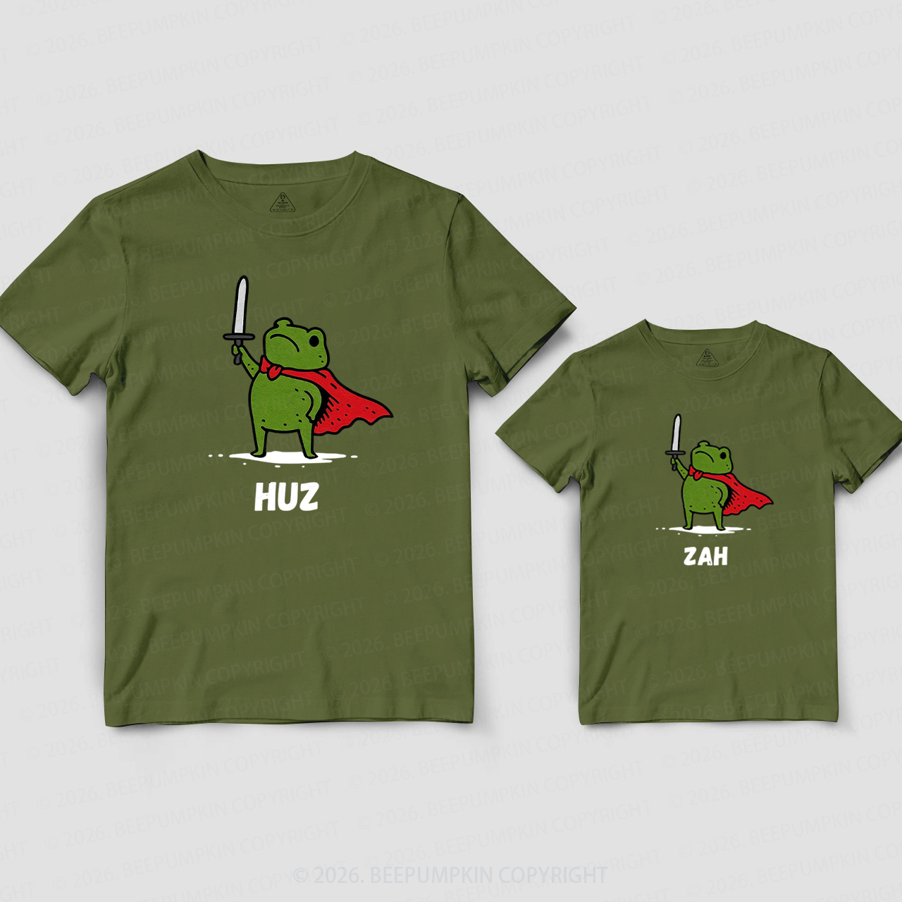 Funny Fantasy Frog Dad&Me Matching Shirts