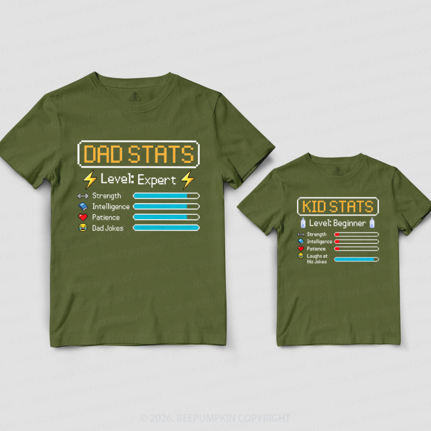 Old School Video Game Dad&Me Matching Shirts