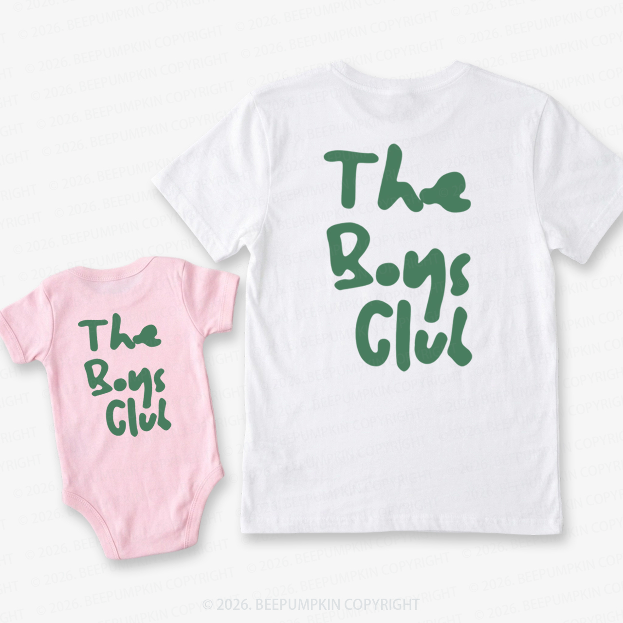 The Boys Club Dad&Me Matching Shirts-Back Design
