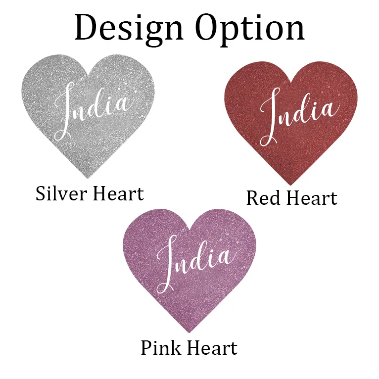 3 Pieces Personalized Love Name Baby Girl Tutu Outfit Set 