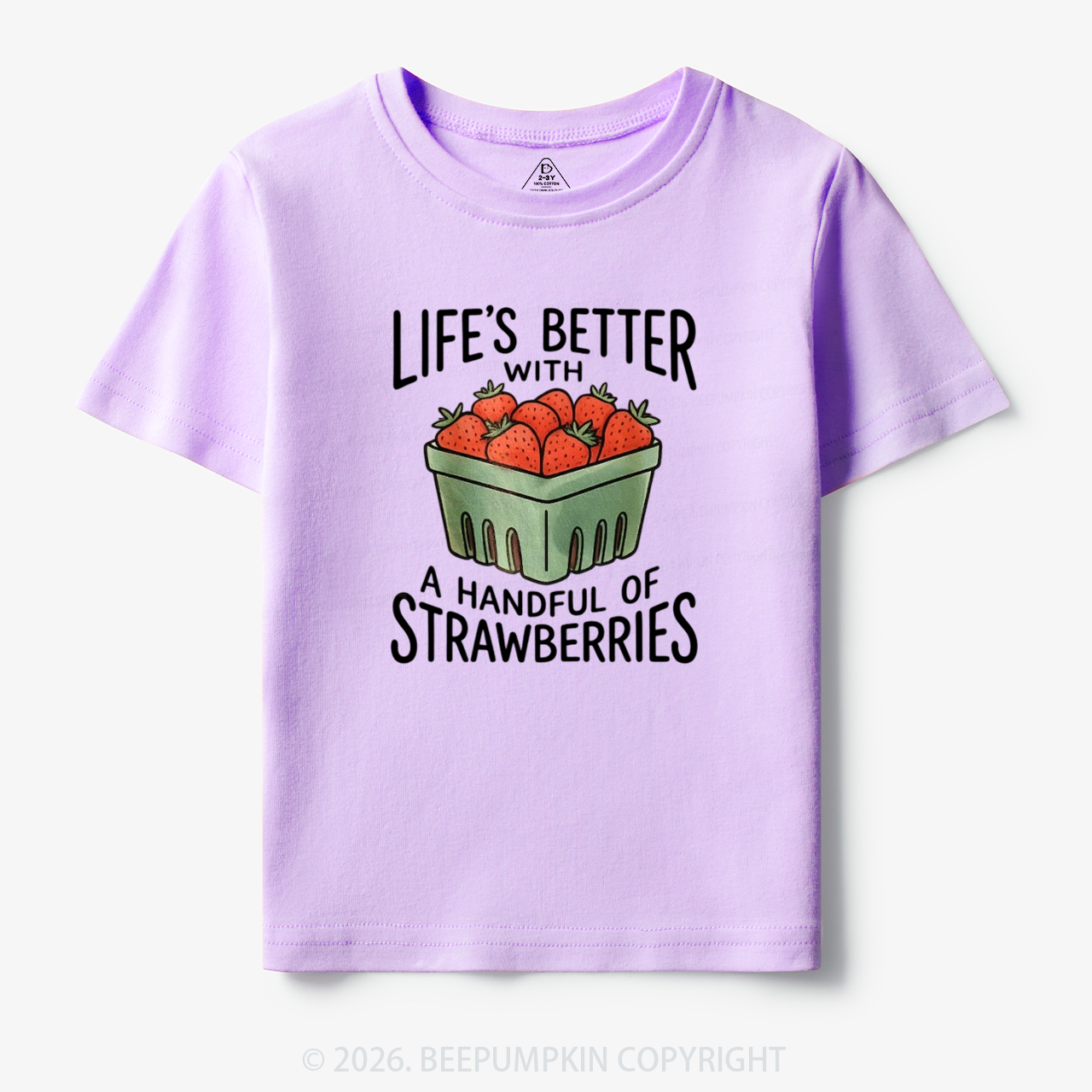 Life's Better With Strawberries Toddler&Kid's Tees