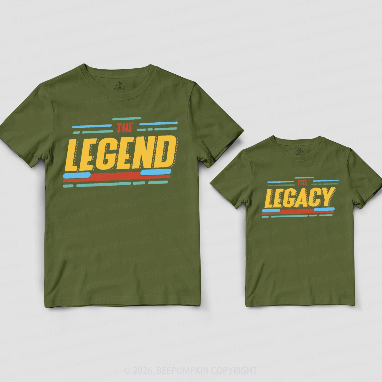 The Legend The Legacy Fathers Day Dad&Me Matching Shirts