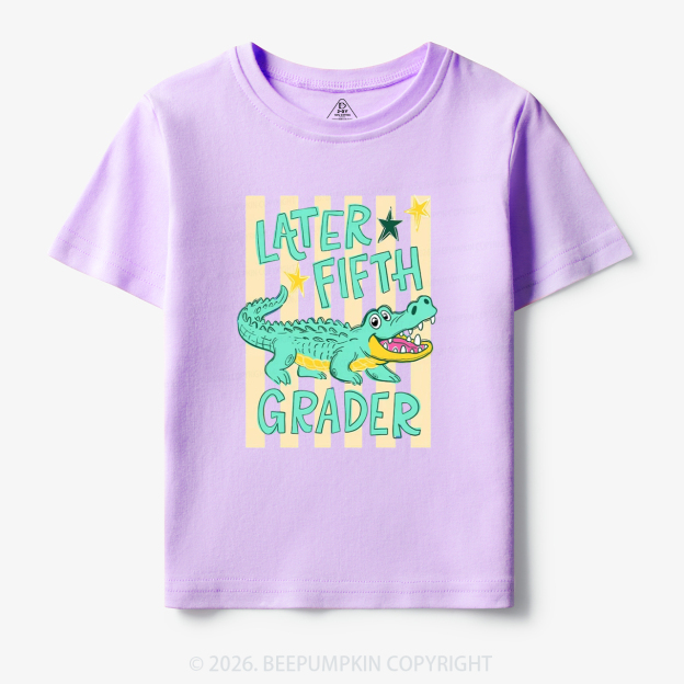 Personalized Grade Later Gator Toddler&Kid's Tees