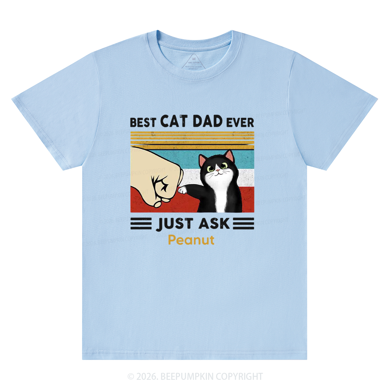 Personalized Best Cat Dad Ever T-Shirts