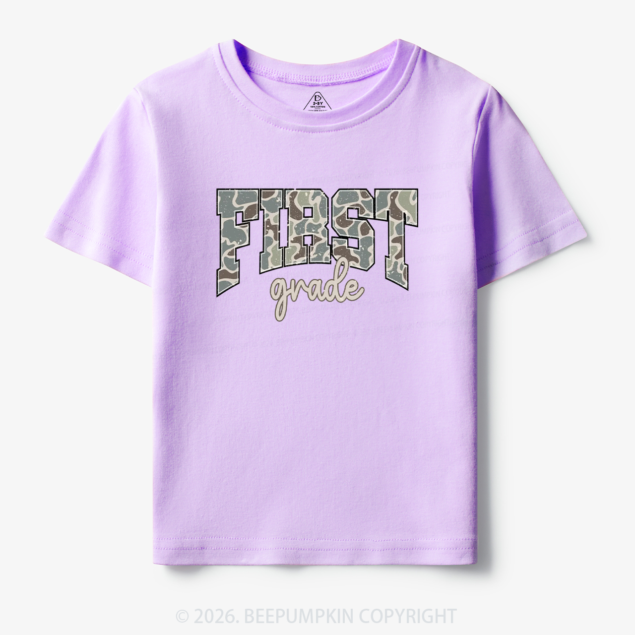 Camo First Grade Back to School Toddler&Kid's Tees
