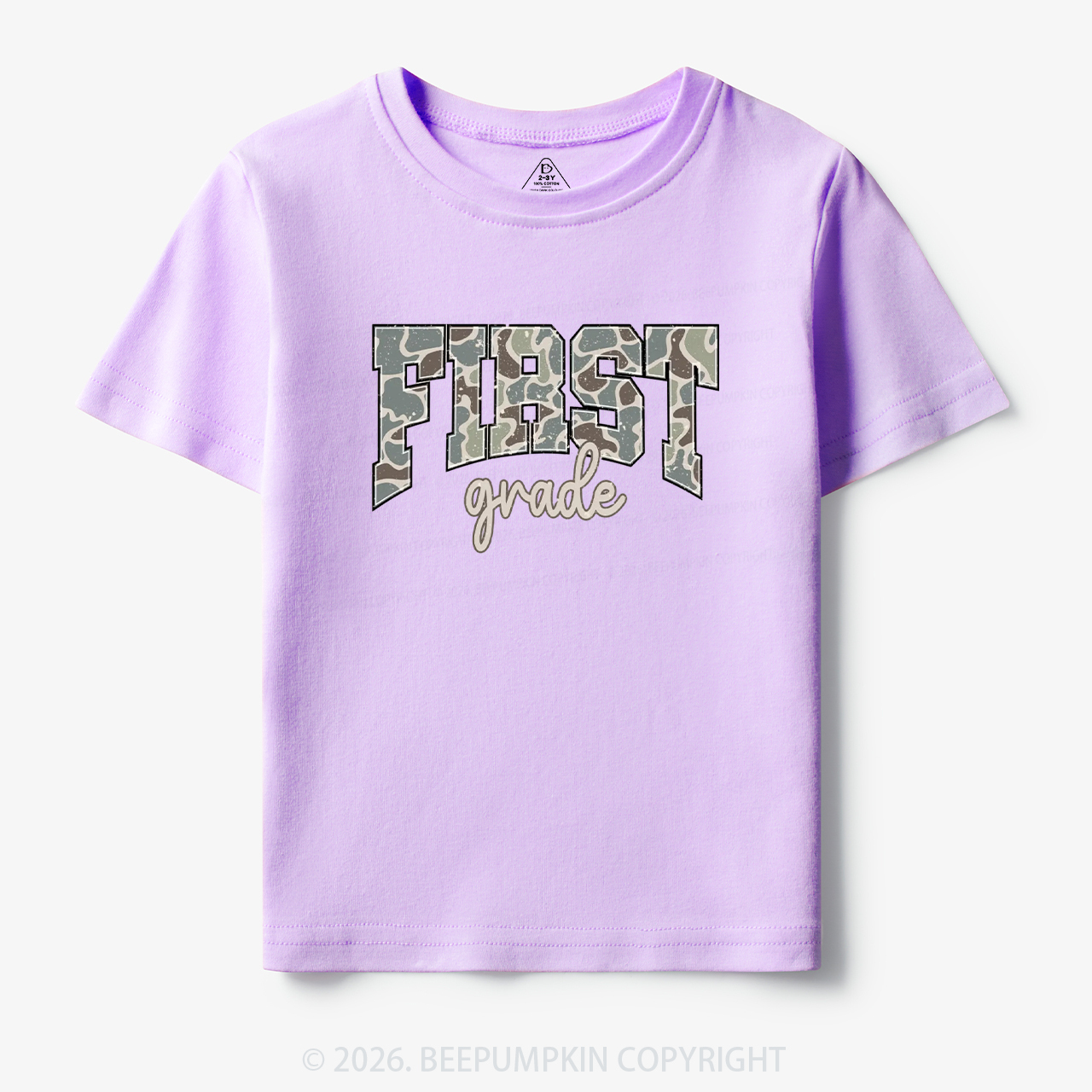 Camo First Grade Back to School Toddler&Kid's Tees