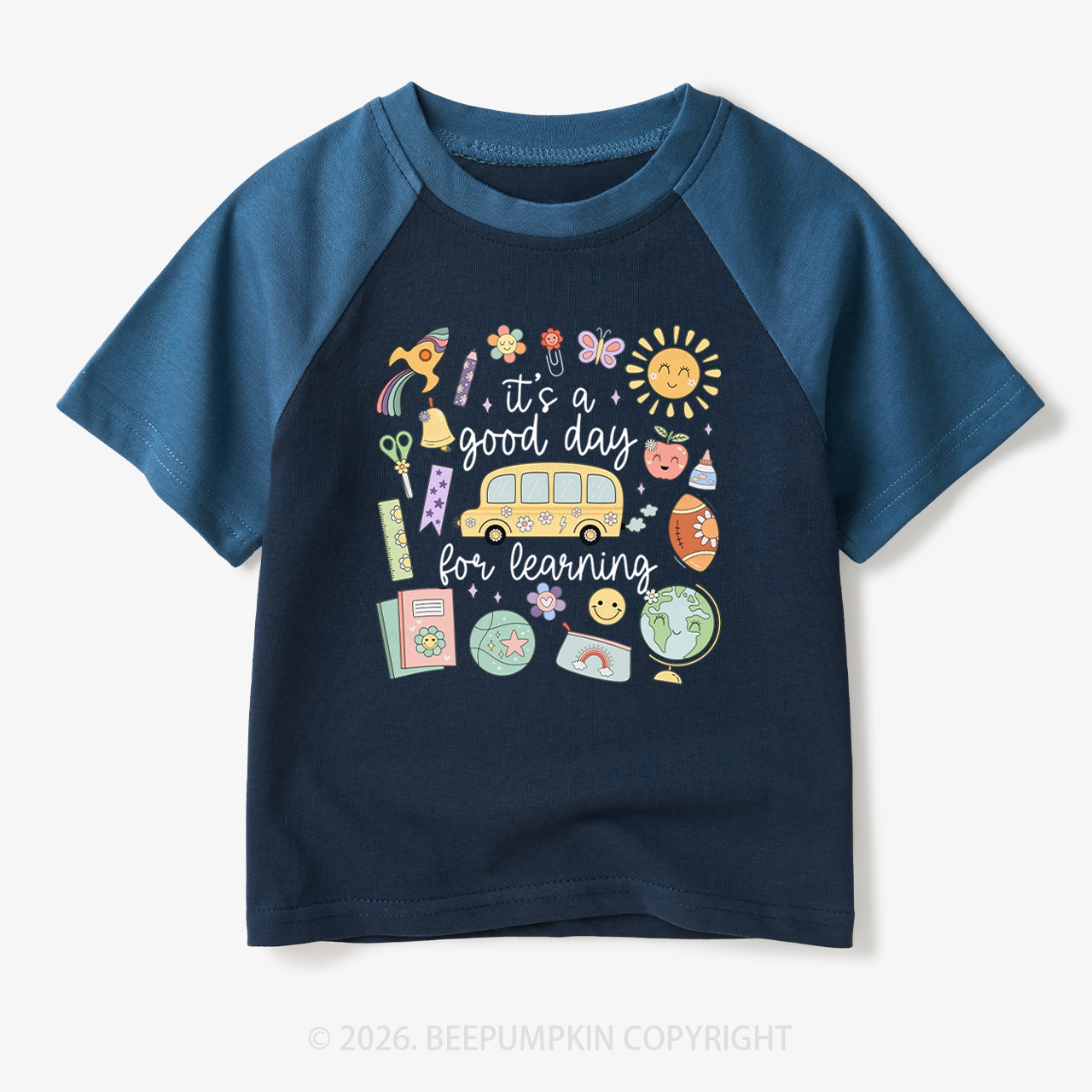 It's a Good Day for Learning Toddler&Kids Retro Raglan T-shirt