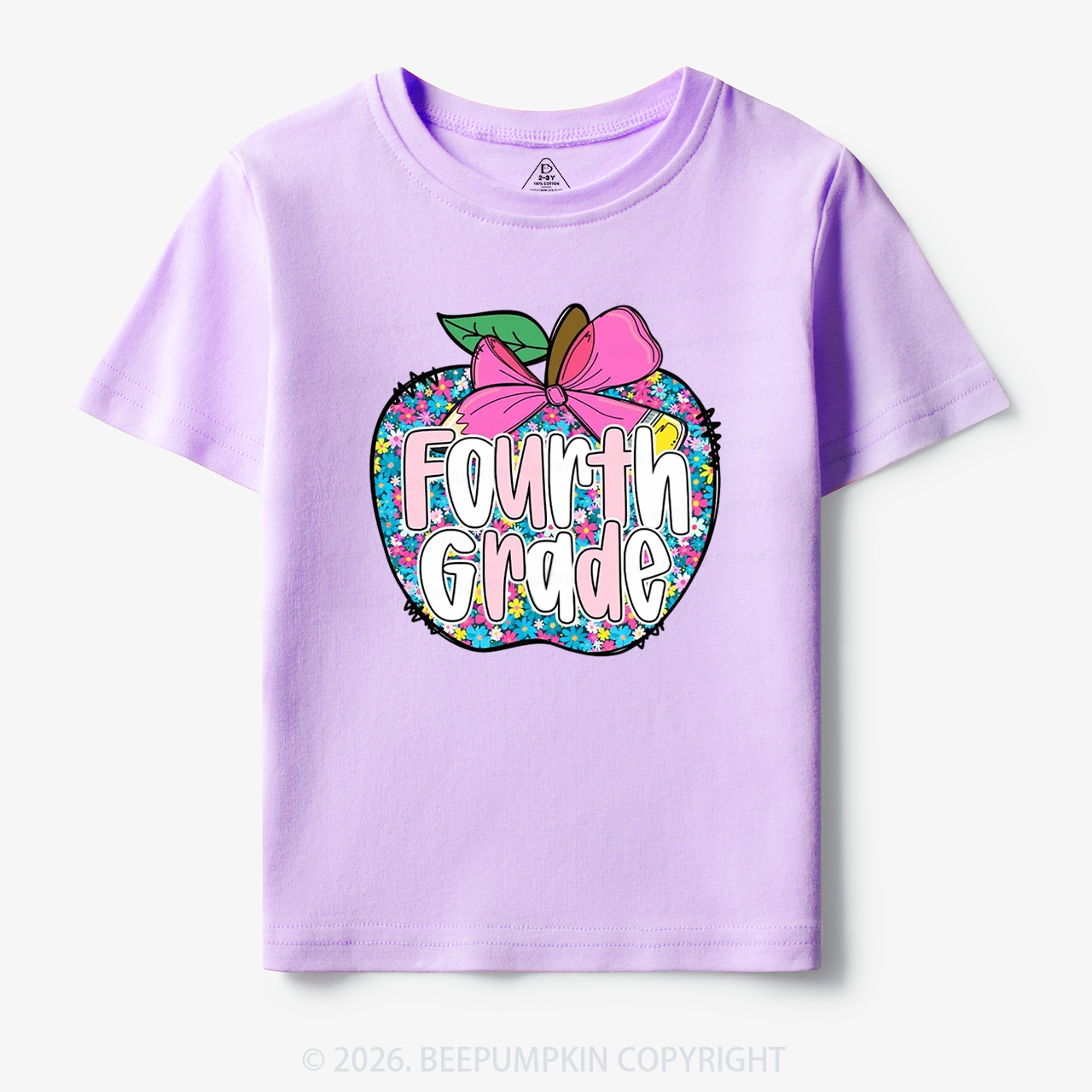 Preppy Back to School Coquette Retro Apple Toddler&Kid's Tees