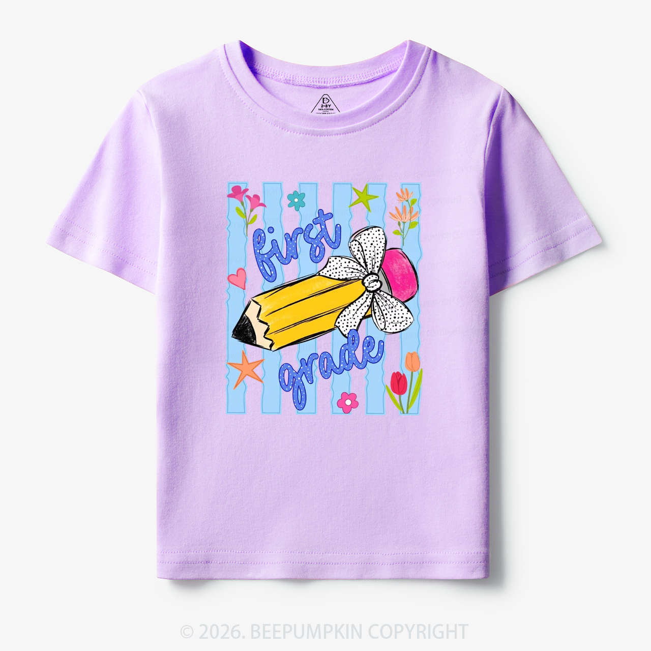 Striped Pencil Pre-K To Fifth Grade Toddler&Kid's Tees