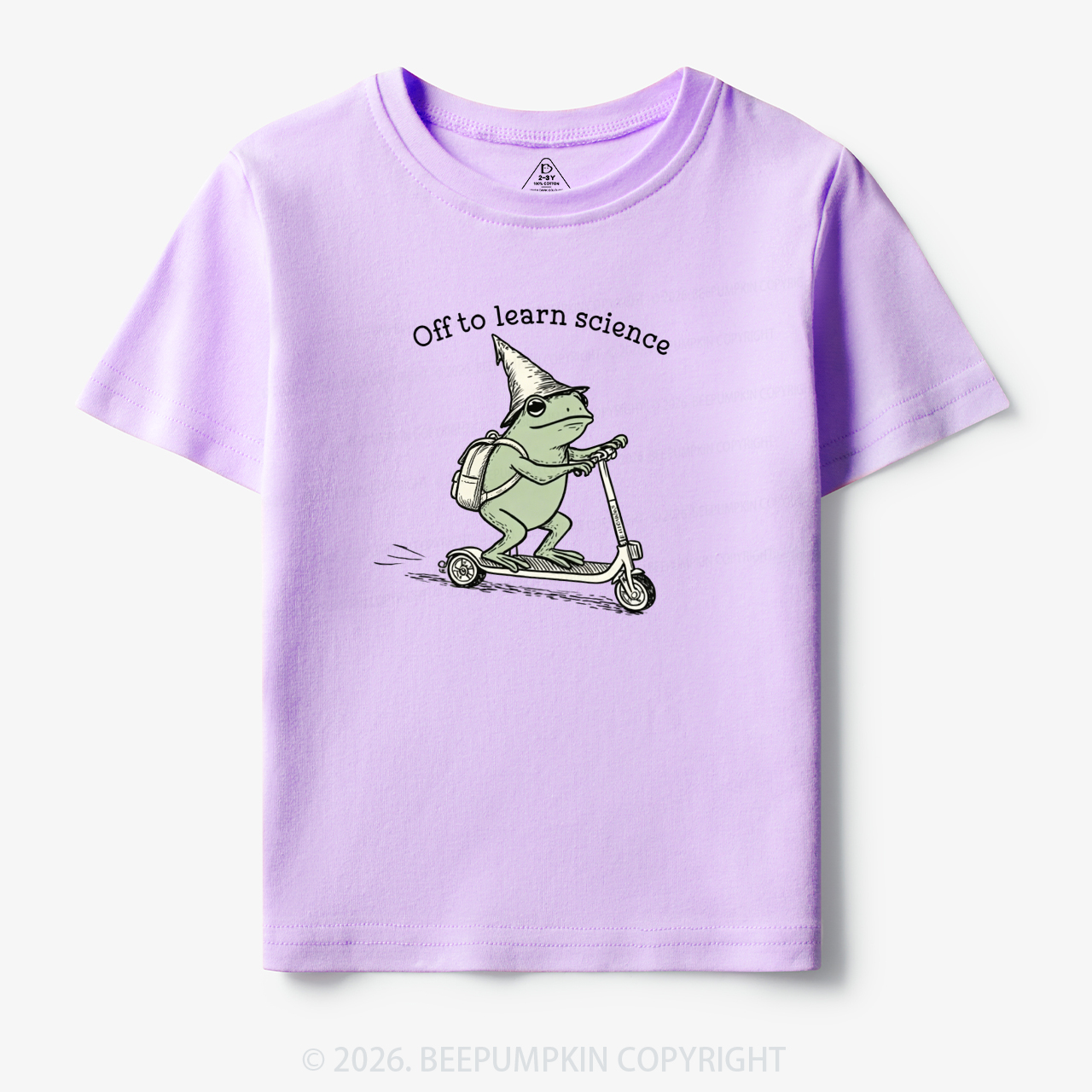 Personalized Funny Frog Off to Learn Class Toddler&Kid's Tees