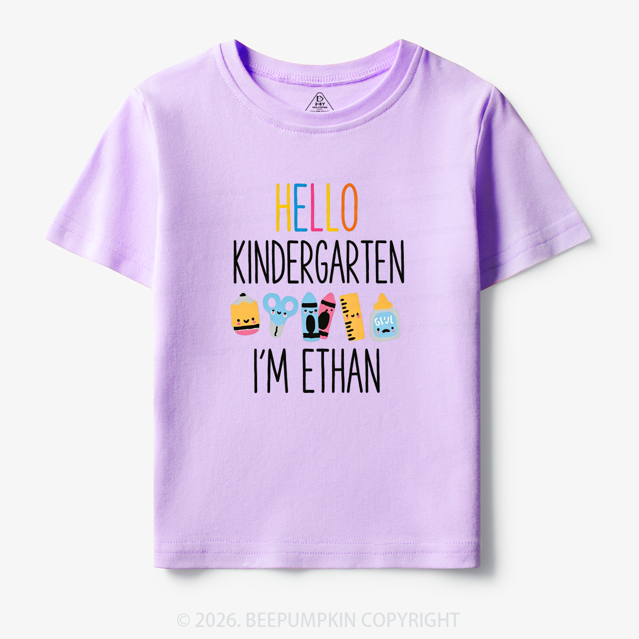 Personalized Hello Kindergarten I’m Name Toddler&Kid's Tees