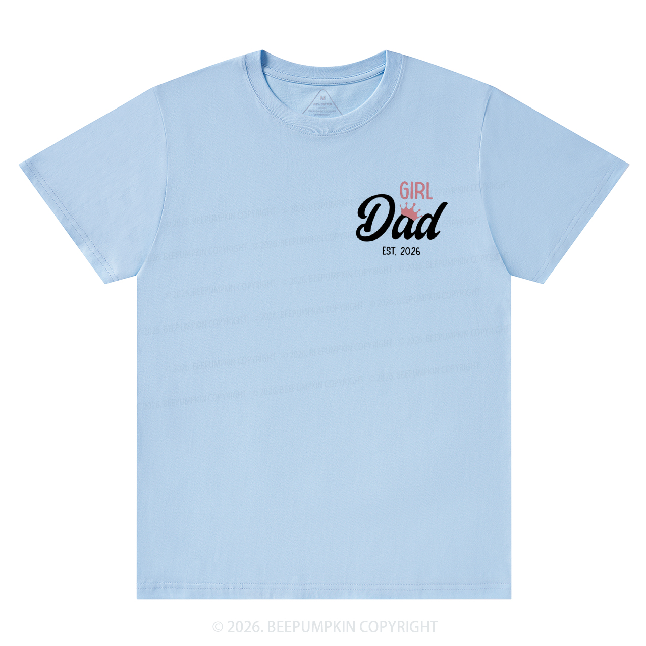 Personalized Girl Dad Fathers Day T-Shirts