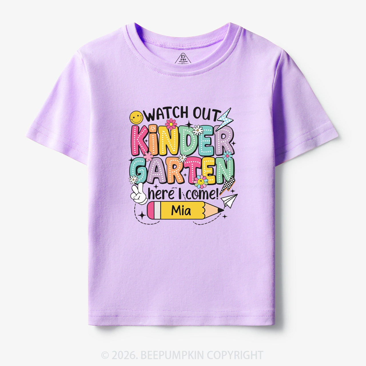 Personalized Watch Out Kindergarten Here I Come Toddler&Kid's Tees