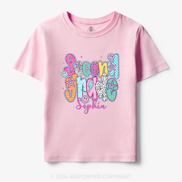Personalized Retro Grade Back to School Toddler&Kid's Tees