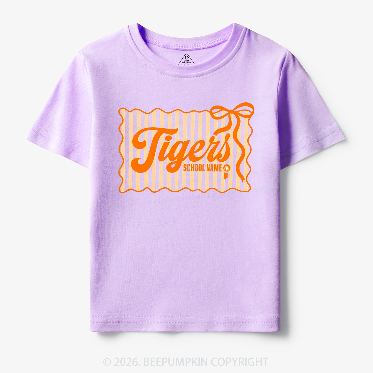Personalized School Name Mascot Toddler&Kid's Tees