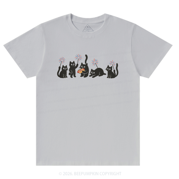 4th of July Funny Black Cats T-Shirts