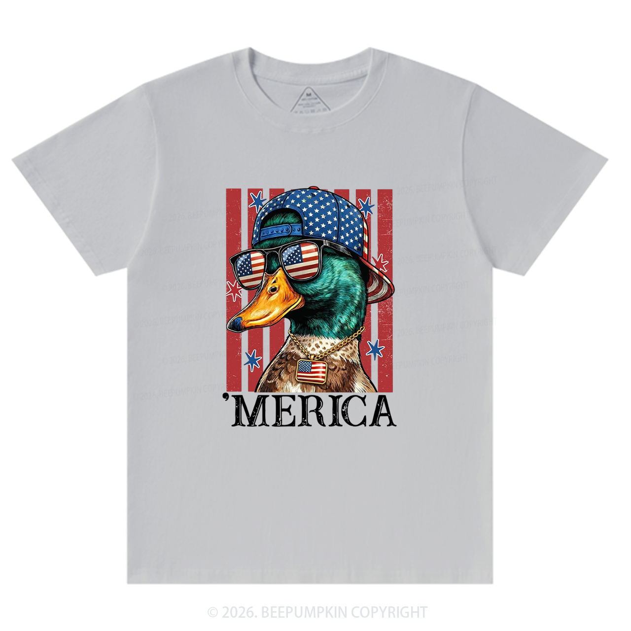 4th of July Funny Patriotic Merica Duck T-Shirts