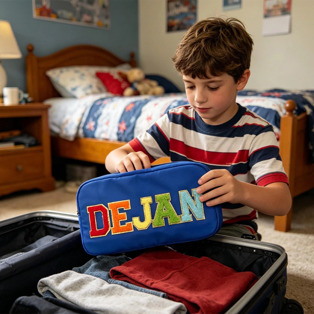 Personalized Patch Makeup Bag