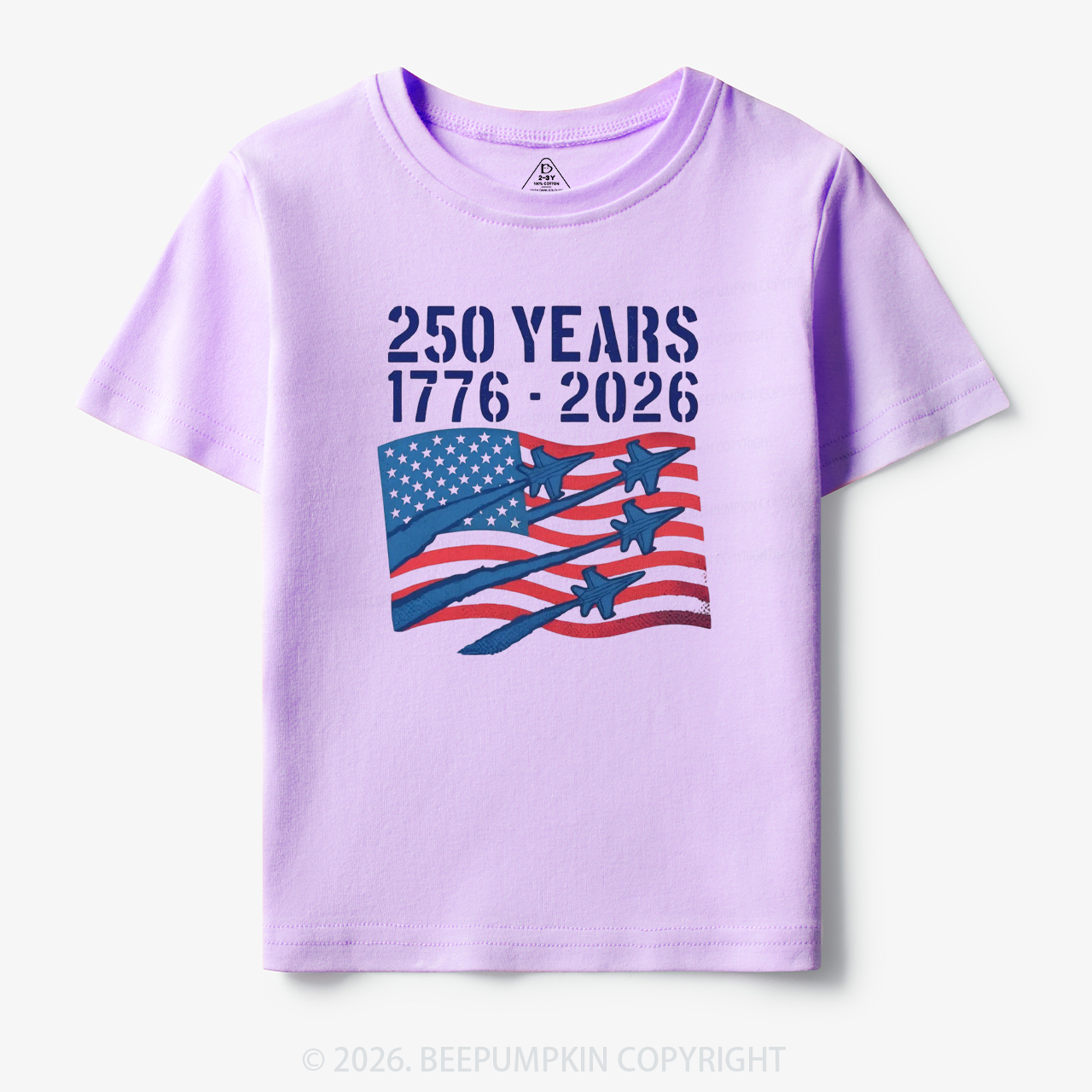 250 Years 1776-2026 America Patriotic Toddler&Kid's Tees