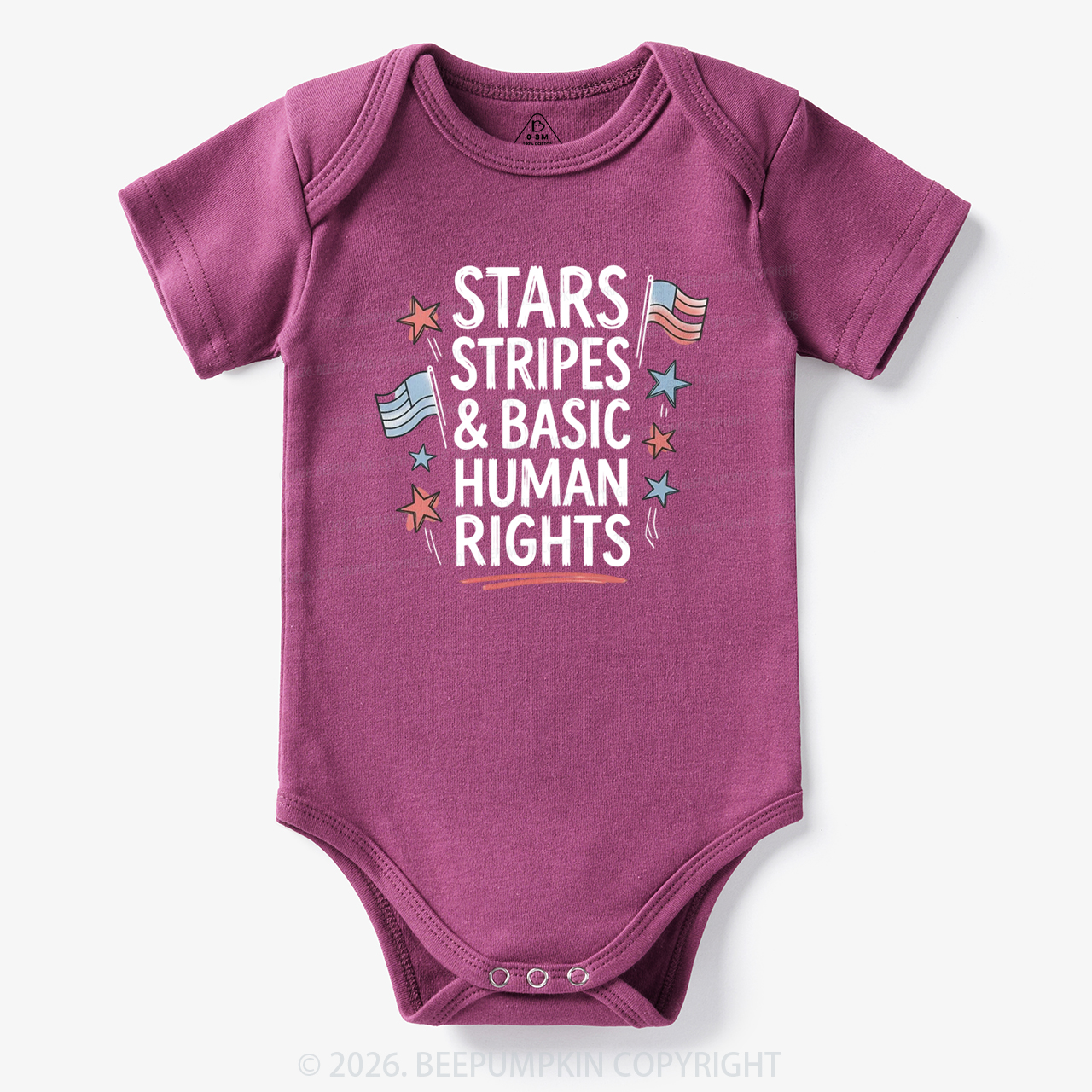 Stars Stripes Patriotic 4th Of July Bodysuit