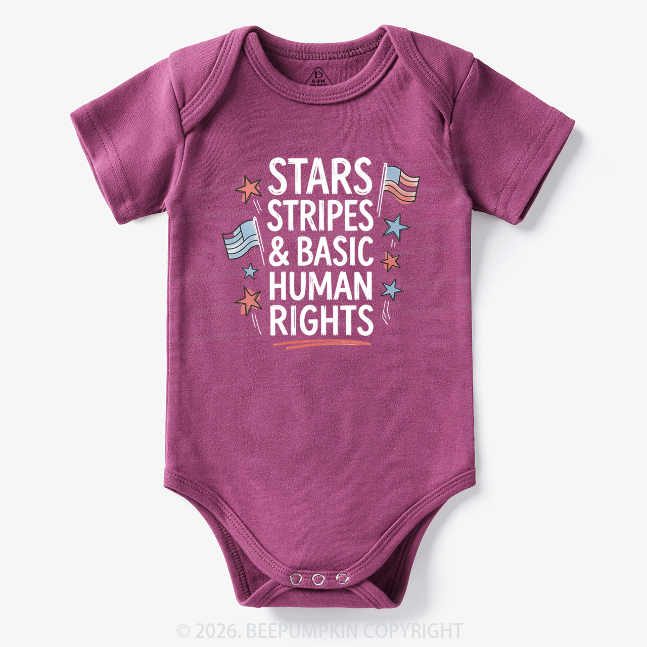 Stars Stripes Patriotic 4th Of July Bodysuit