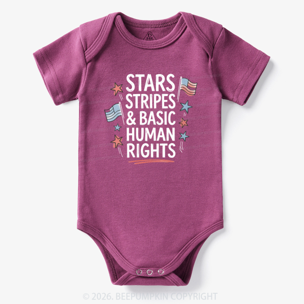 Stars Stripes Patriotic 4th Of July Bodysuit