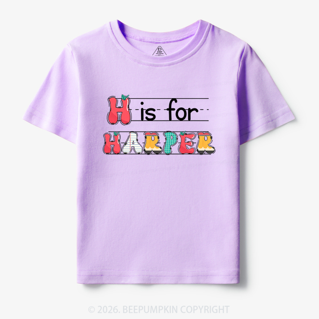 Personalized Kids Name Back To School Toddler&Kids Tees
