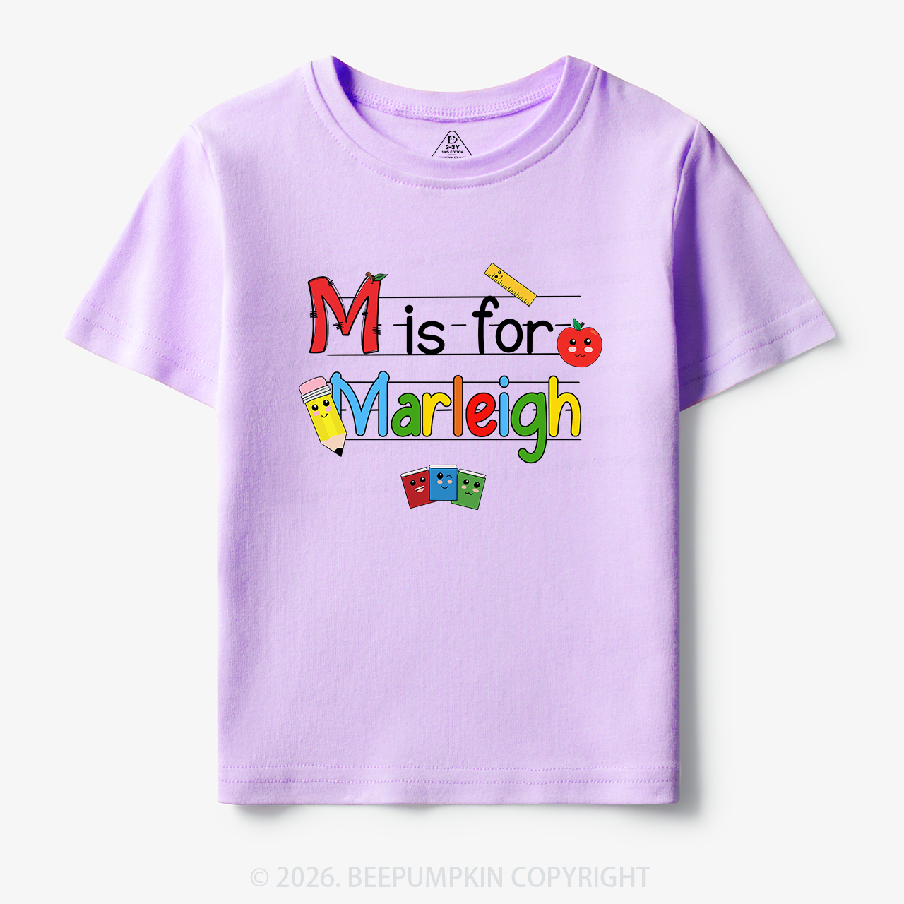 Personalized Kids Name Toddler&Kid's Tees Beepumpkin