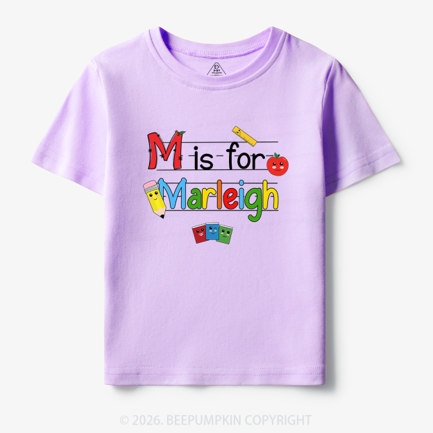 Personalized Kids Name Toddler&Kid's Tees Beepumpkin