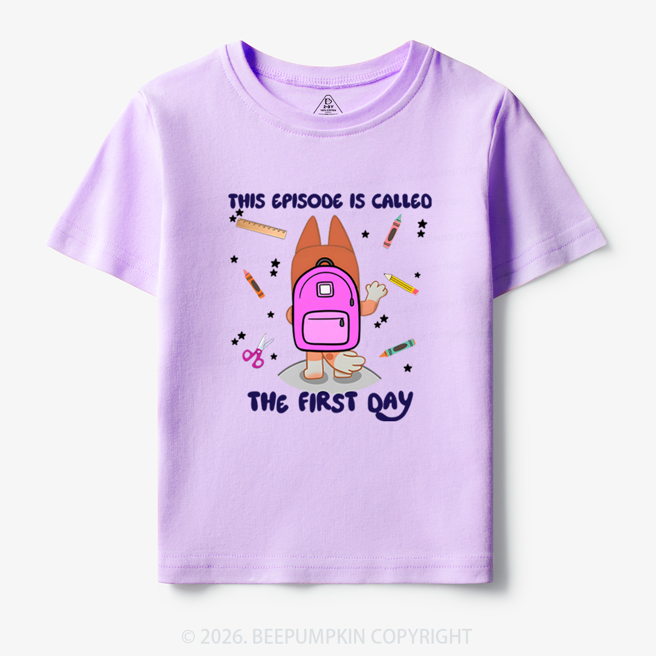 Personalized Back To School Dog Toddler&Kids Tees