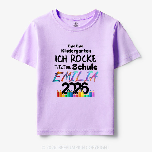Personalized I Rock School Back To School Toddler&Kid's Tees