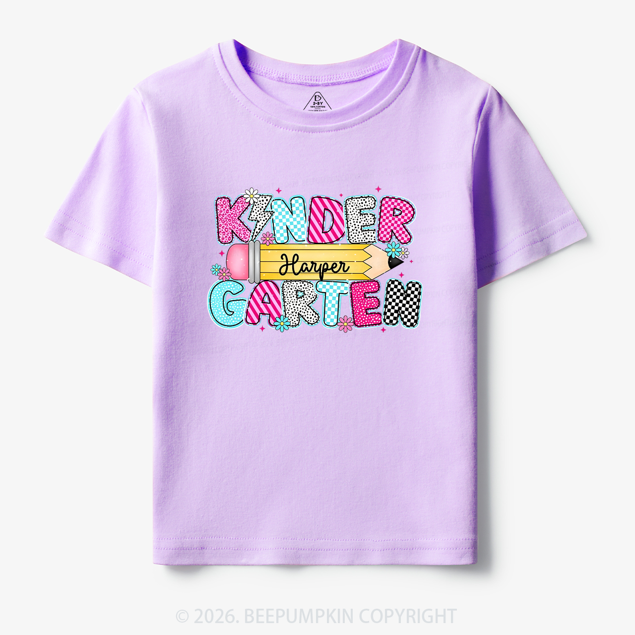 Personalized Kindergarten Name Back To School Toddler&Kid's Tees