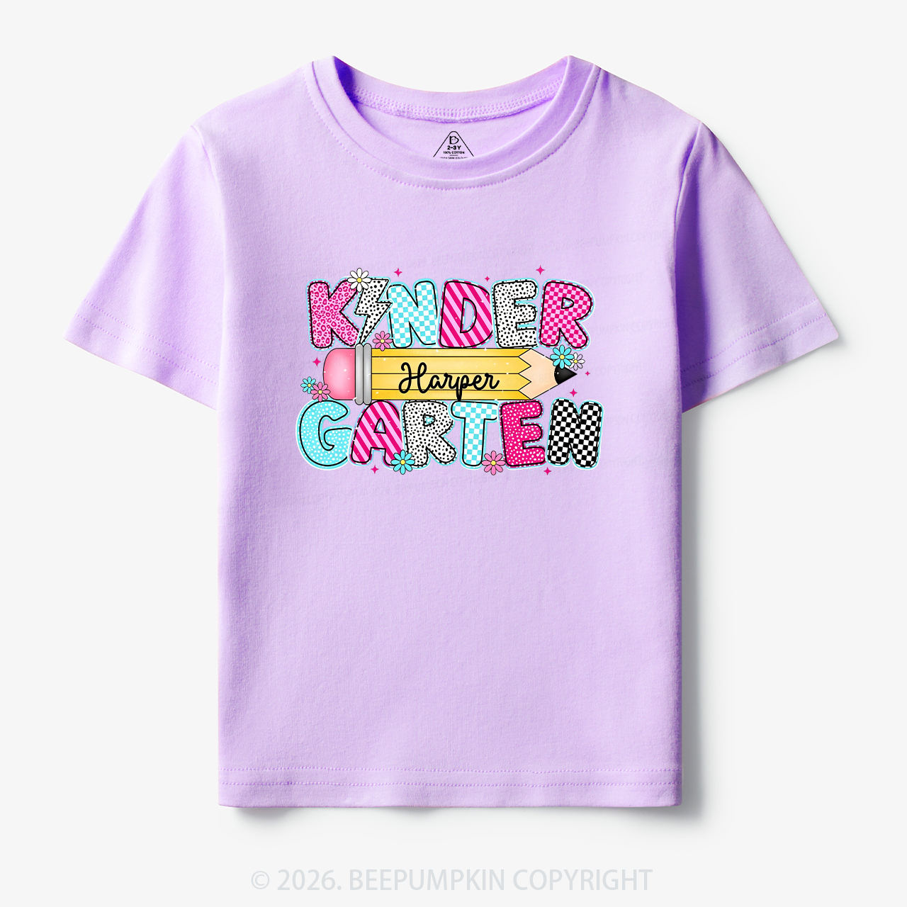 Personalized Kindergarten Name Back To School Toddler&Kid's Tees