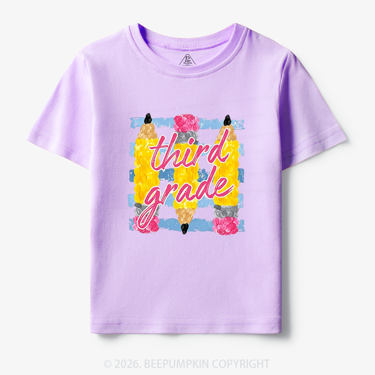 Personalized Grade Colors Stripes Back to School Toddler&Kid's Tees