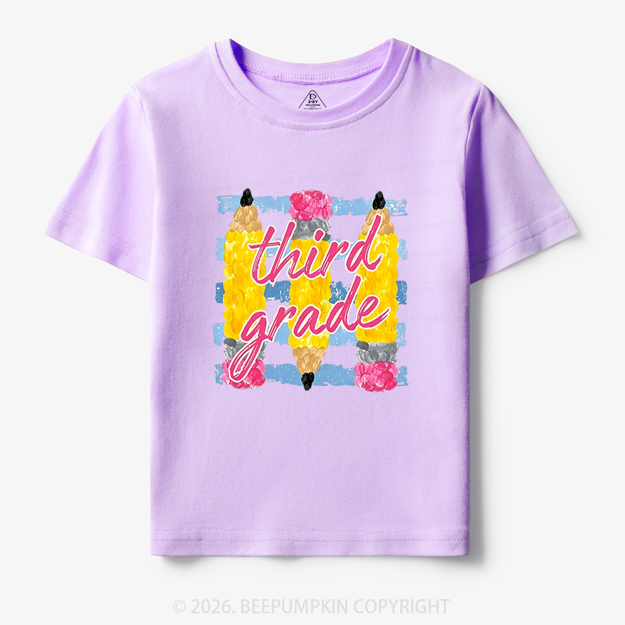 Personalized Grade Colors Stripes Back to School Toddler&Kid's Tees