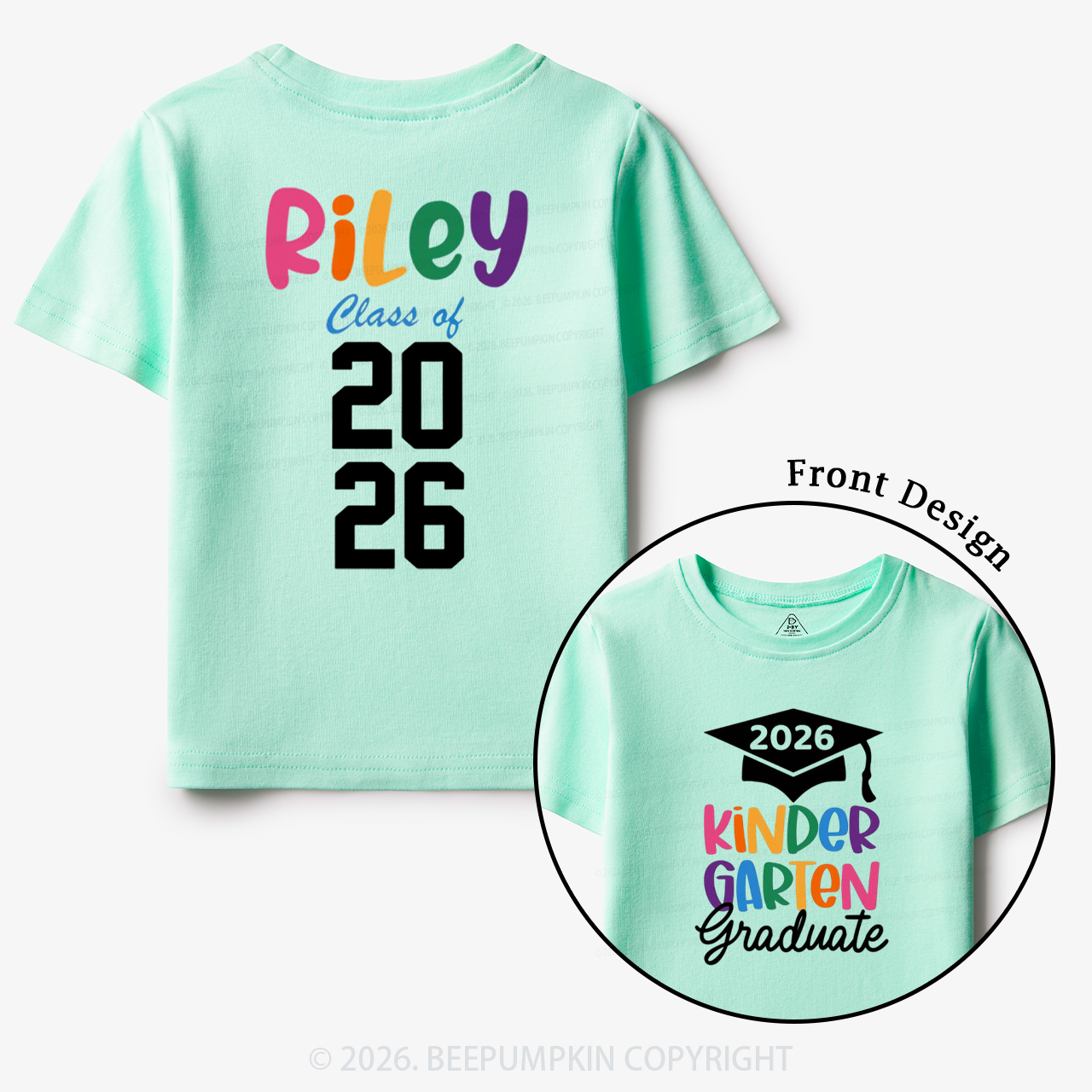 Personalized Kindergarten Graduate 2026 Toddler&Kid's Tees