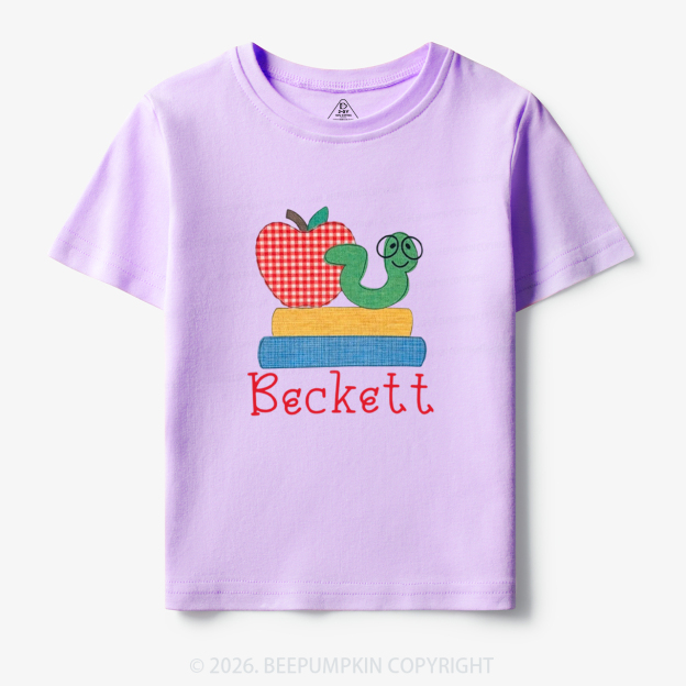 Personalized Name Caterpillar Back To School Toddler&Kid's Tees
